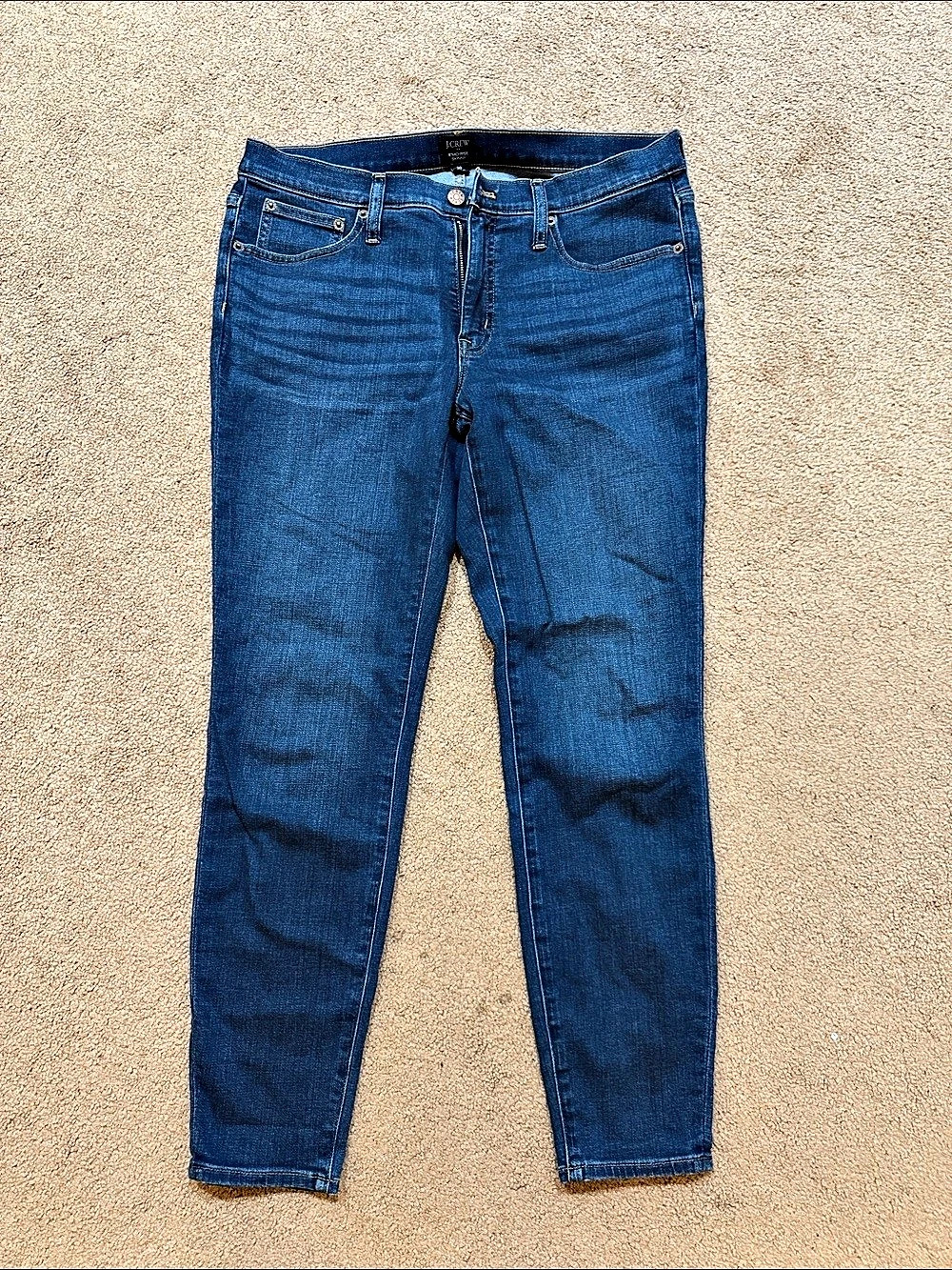J.Crew 9" Mid-Rise Skinny Jean Blue Waist 30